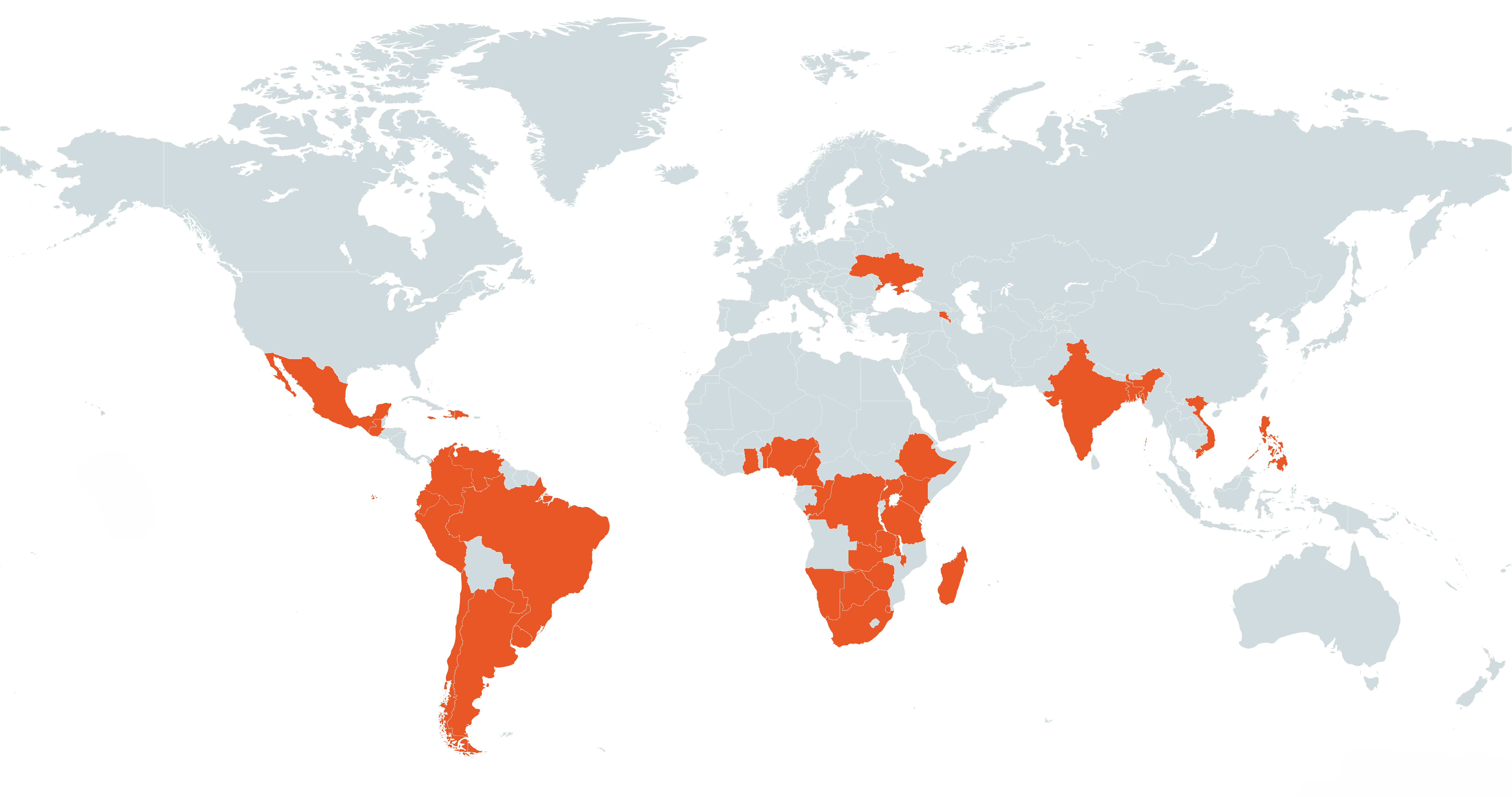 Map of Instrumental Access countries